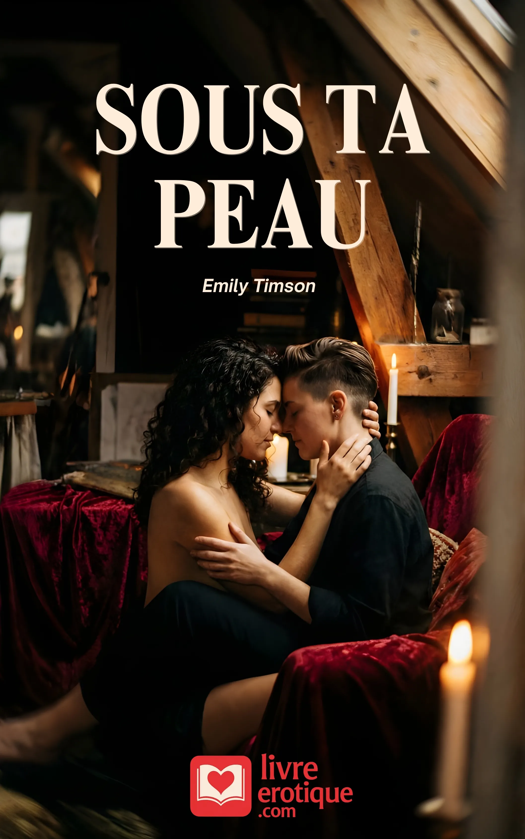 Couverture du roman érotique "Sous ta peau" par Emily Timson - Livre BDSM disponible sur Amazon